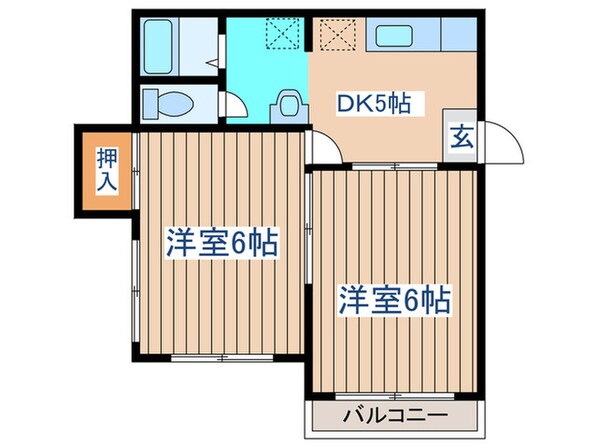 ラフォーレＳの物件間取画像